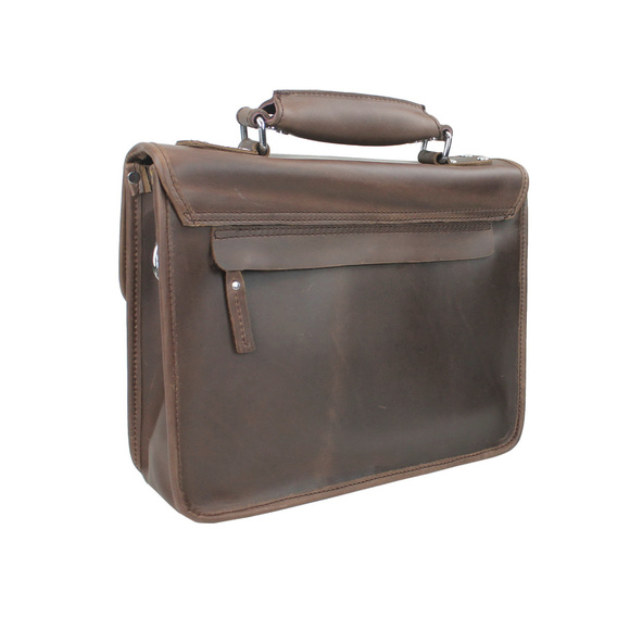 Large Full Grain Cowhide Leather Laptop Bag L05WR